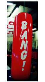 Firecracker helium balloon - Helium advertising inflatables made in the USA.