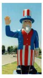 Uncle Sam Balloon - Uncle Sam inflatables for events,parades and sales. Rent or Buy!Balloon Rentals in Phoenix